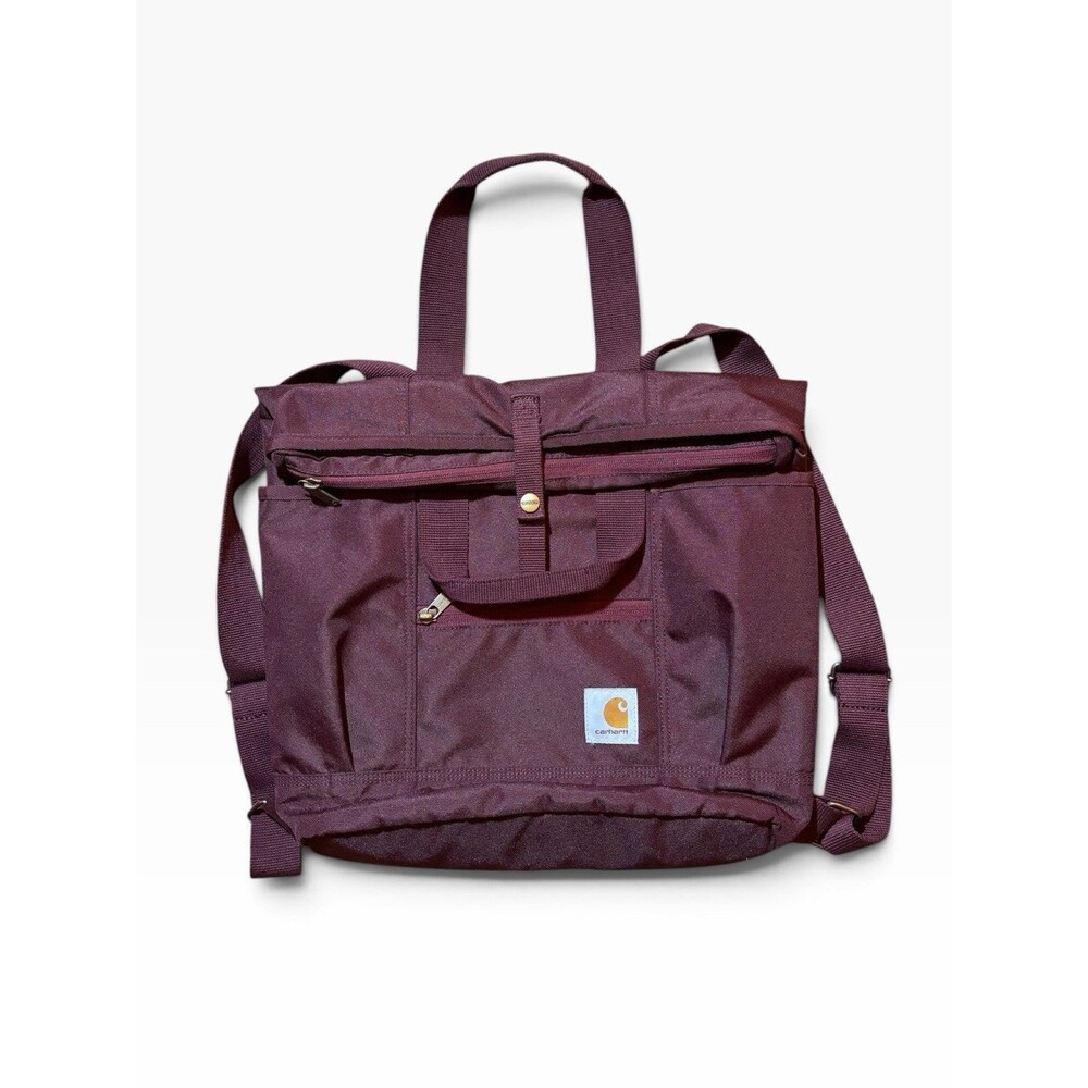 Carhartt Convertible Backpack Tote Red Wine Burgundy